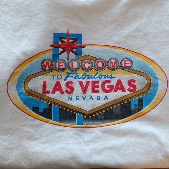 Welcome to Fabulous Las Vegas graphic tee Anvil brand 100% cotton size L EUC - Picture 4 of 8